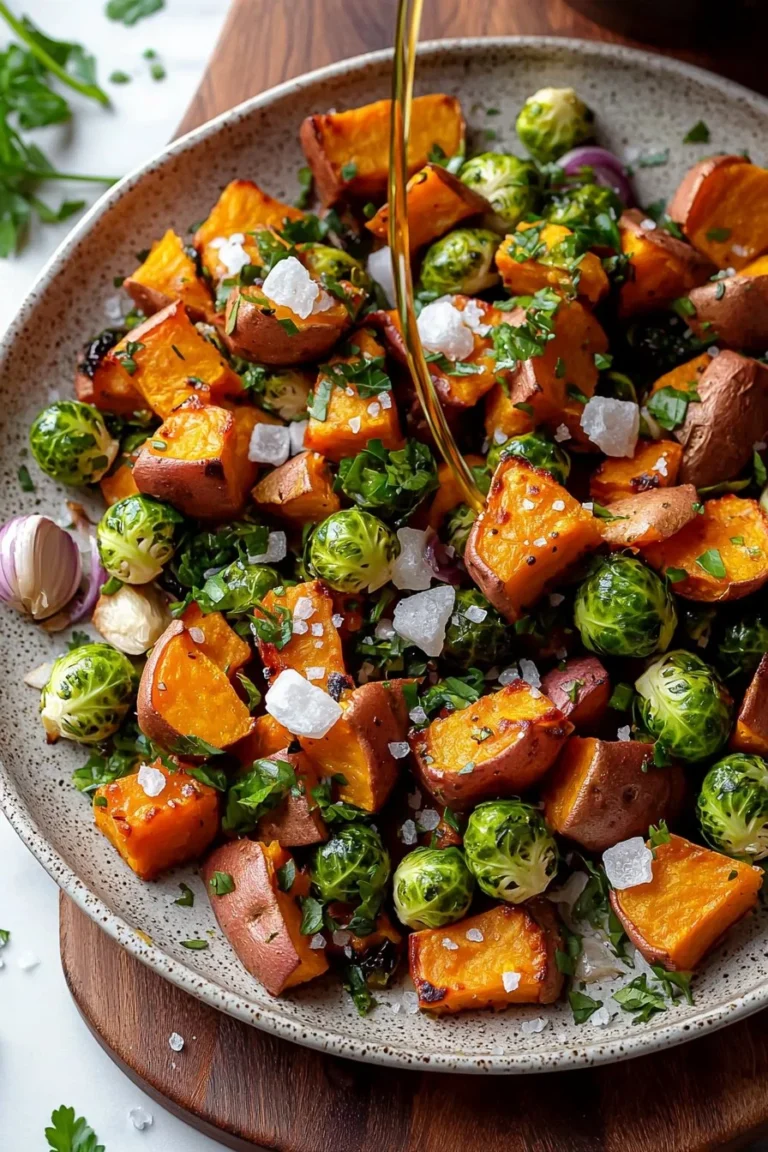 Healthy Sweet Potato Brussel Sprout Hash recipe