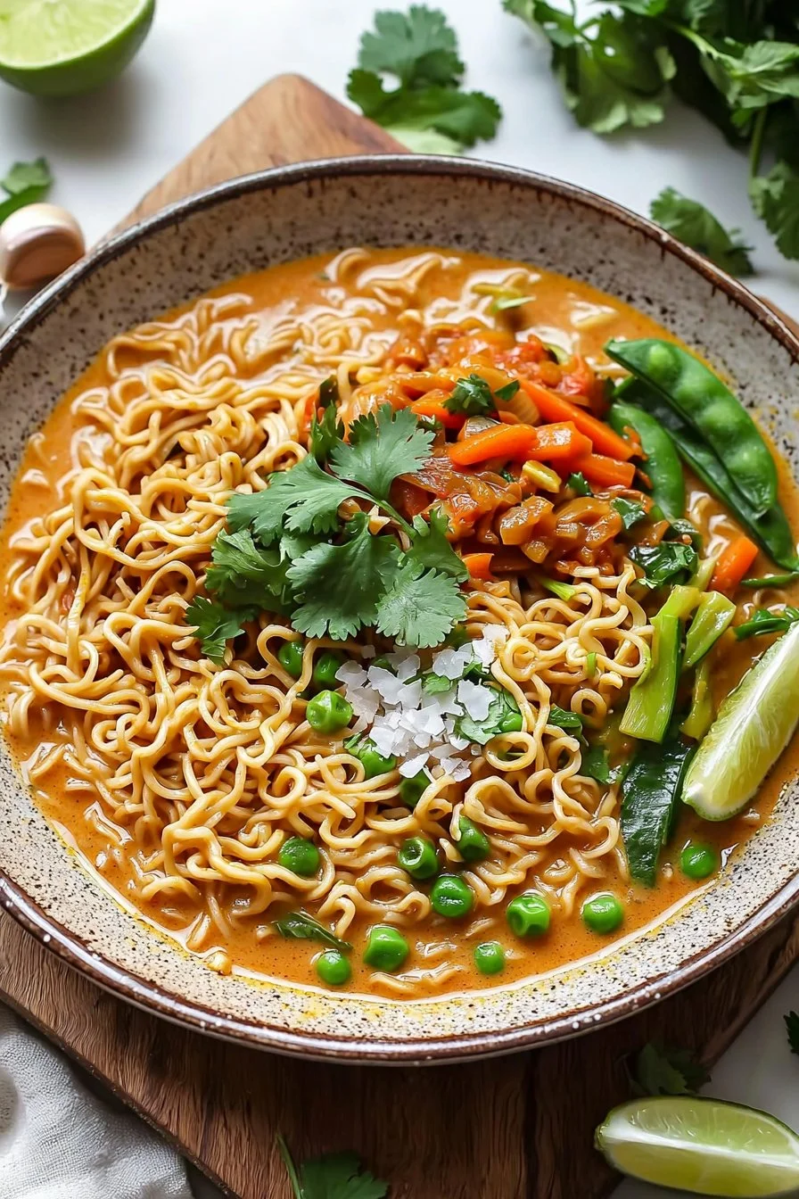 Vegan Thai Red Curry Ramen
