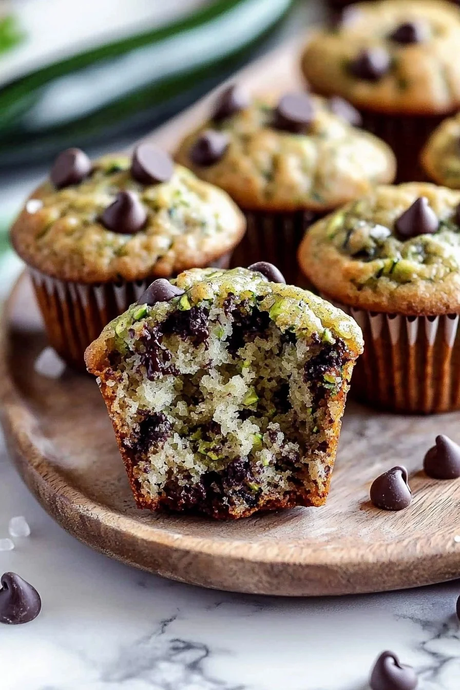 Zucchini Muffins with Chocolate Chips