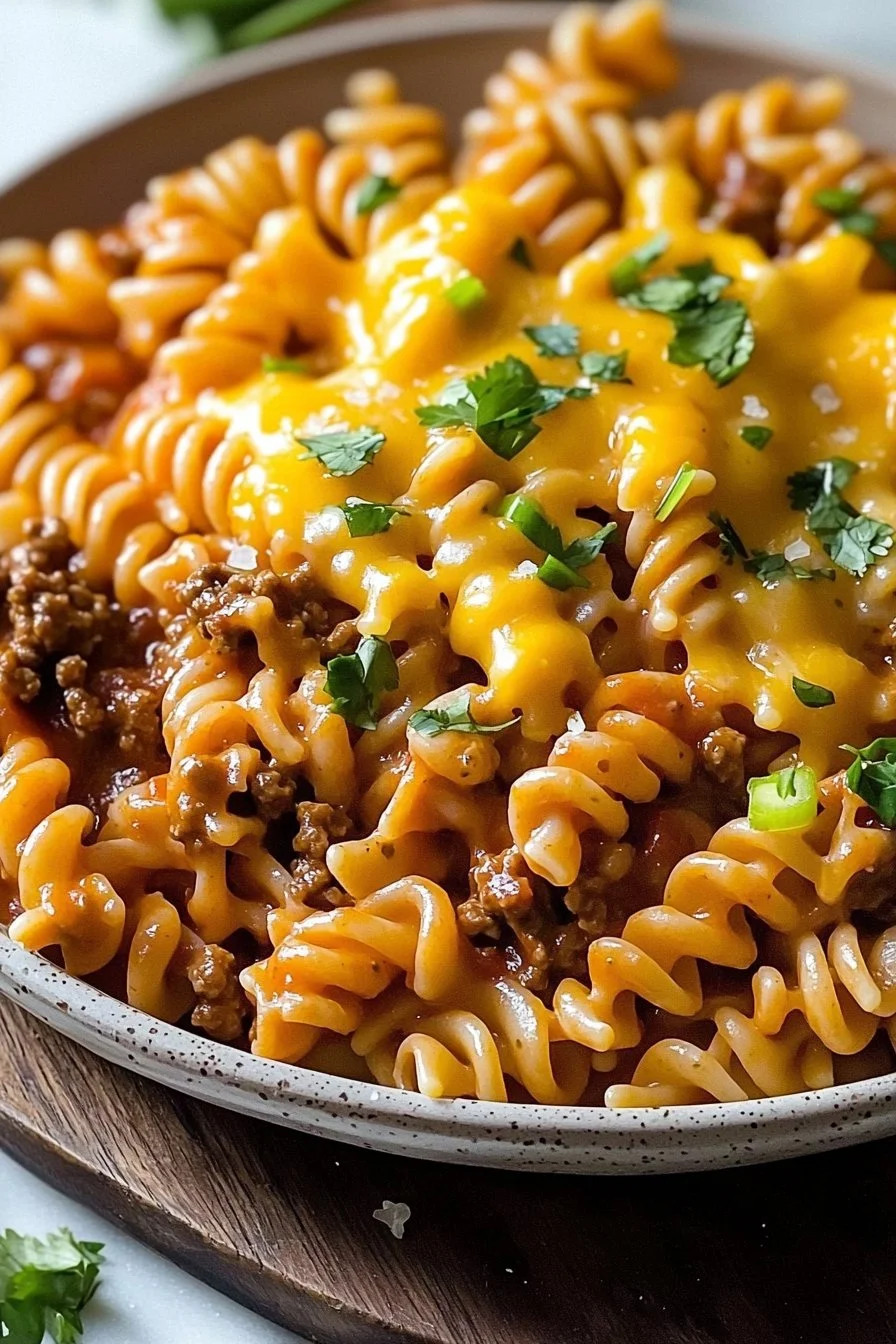 Cheesy Taco Pasta Skillet