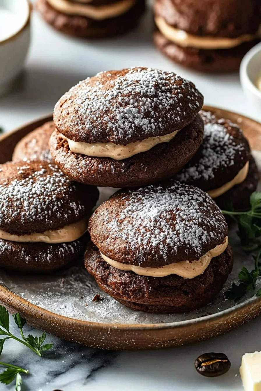 Chocolate Coffee Whoopie Pies