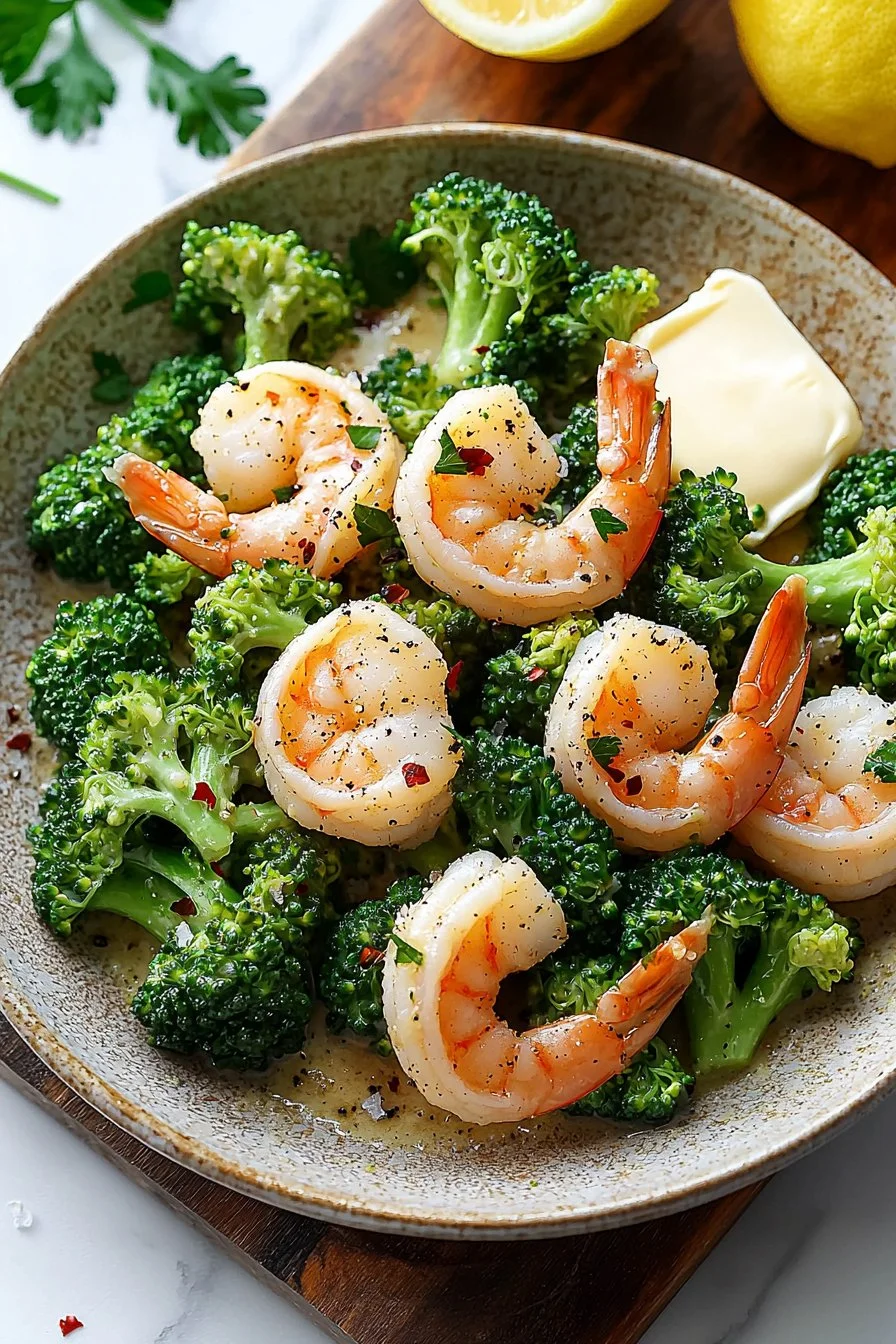 Healthy One-Pan Garlic Butter Shrimp and Broccoli (Low Carb)