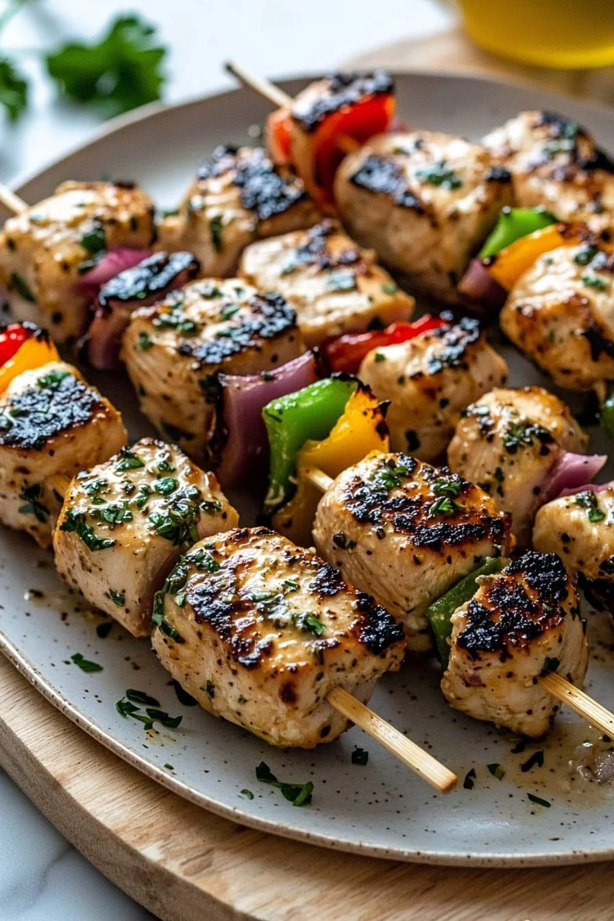 Marinated Greek Chicken Kabobs