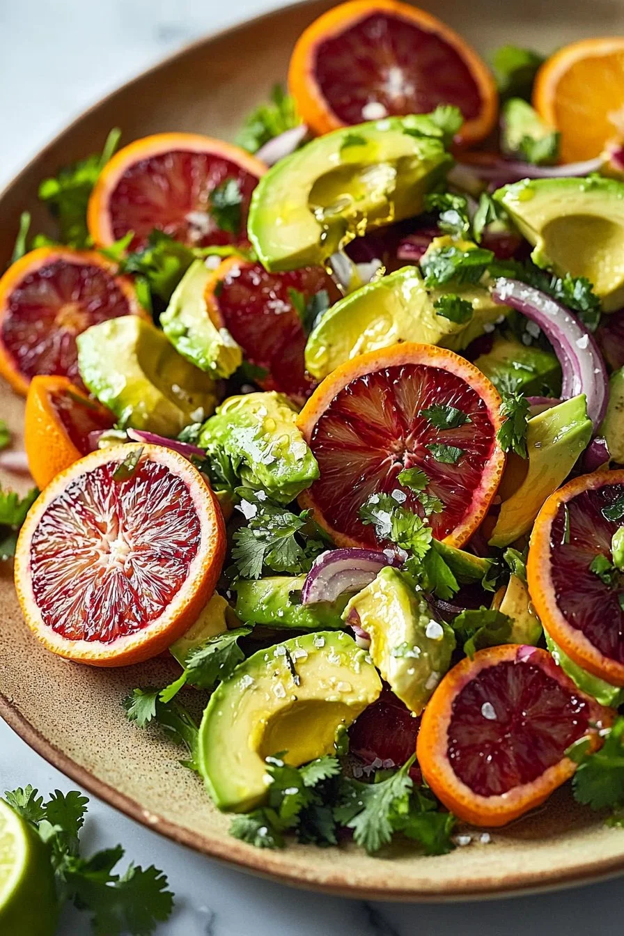 Quick Blood Orange Avocado Salad
