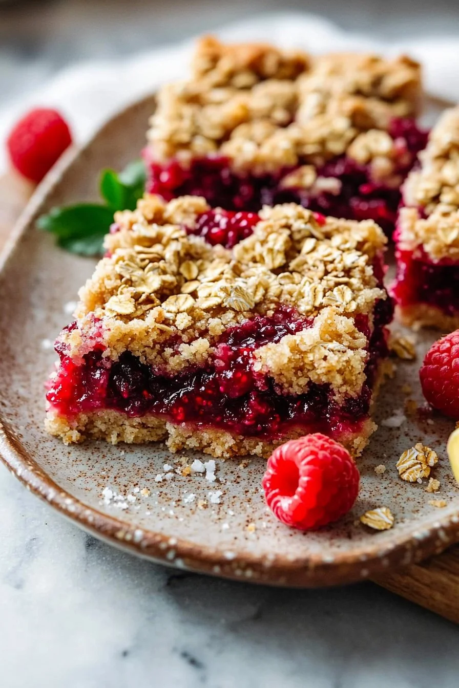 Raspberry Crumble Bars