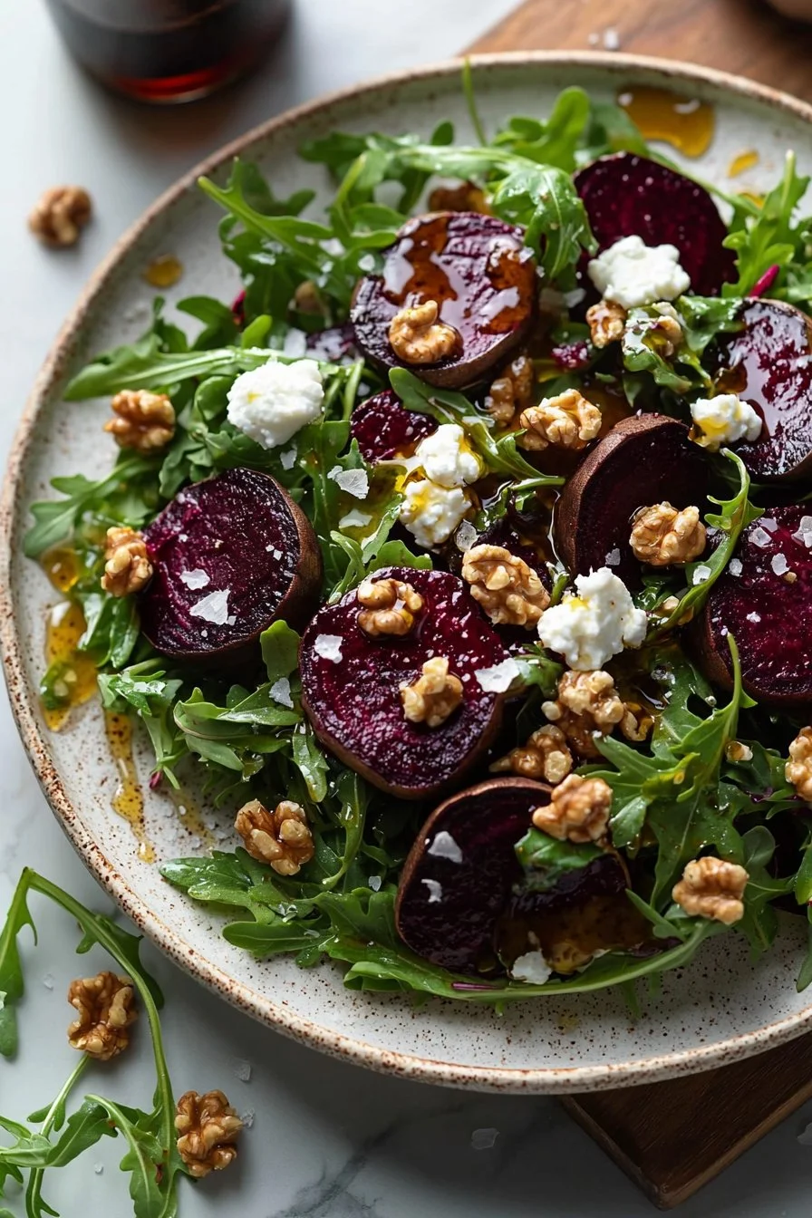 Roasted Beet and Arugula Salad