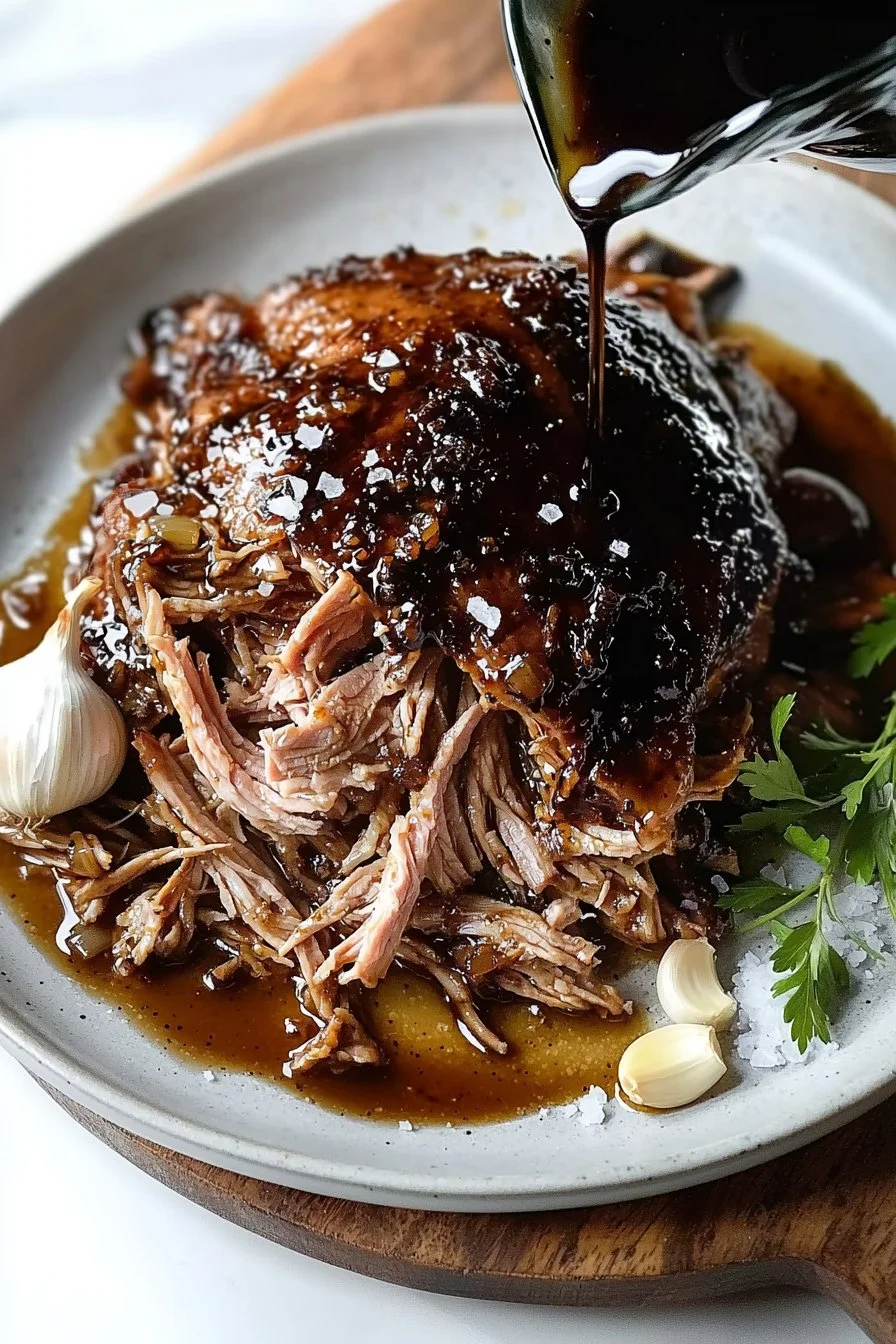 Slow Cooker Brown Sugar Balsamic Pork