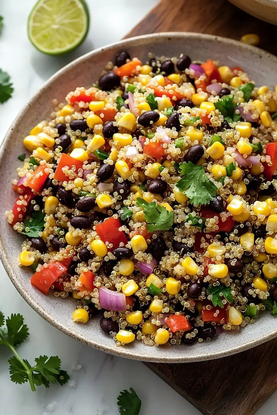 Sweet Corn and Black Bean Quinoa Salad