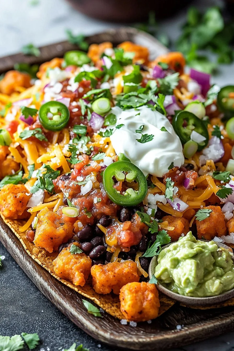 Sweet Potato Tater Tot Nachos (Totchos)