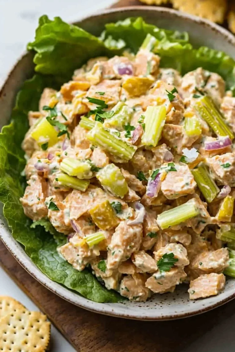 A delicious bowl of Matthew McConaughey's Crunchy Tuna Salad with fresh ingredients