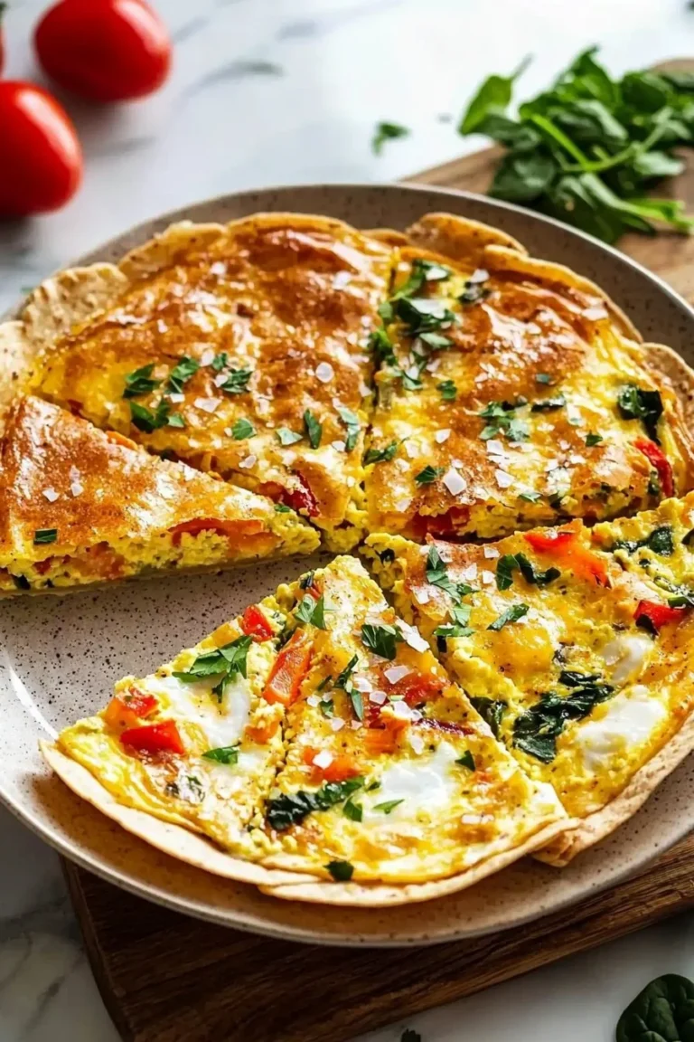 High protein tortilla quiche for healthy meal prep