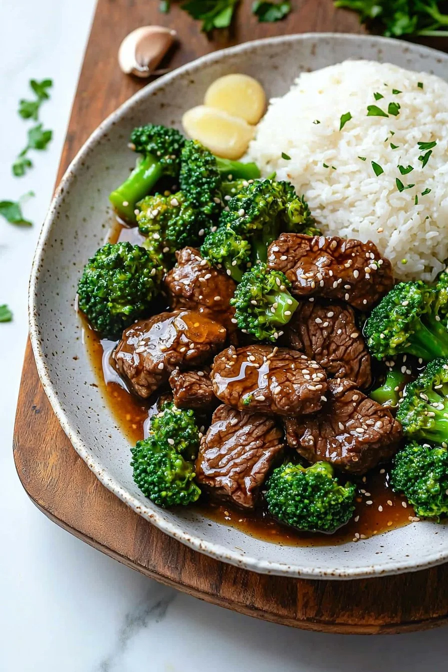 Instant Pot Beef and Broccoli with Honey Garlic Sauce