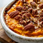 Sweet Potato Casserole with Maple Pecan