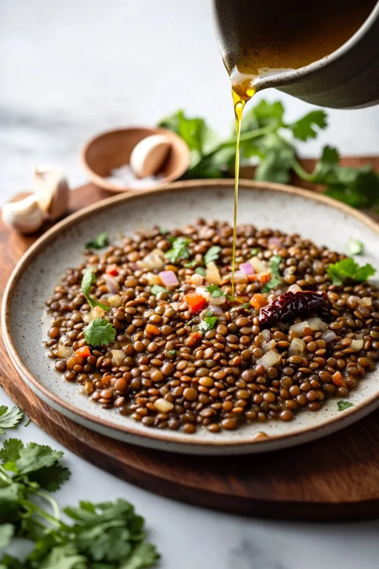 Delicious smoky chipotle lentils served in a bowl