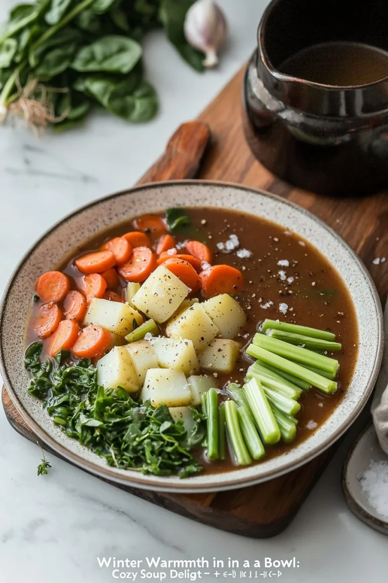 A steaming bowl of cozy soup ready to warm your winter days.