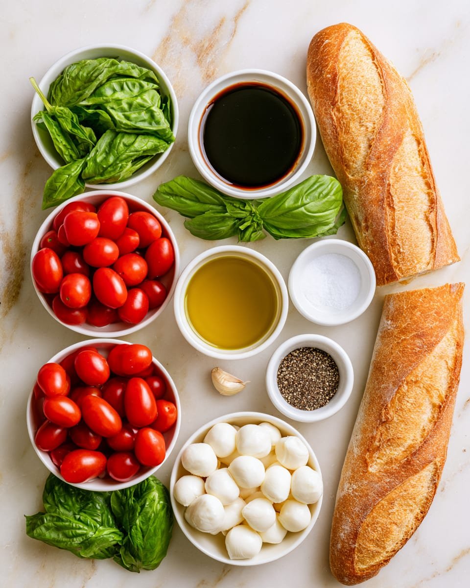 Ingredients for Caprese Dip: The New Year's Eve Appetizer Everyone Grabs First