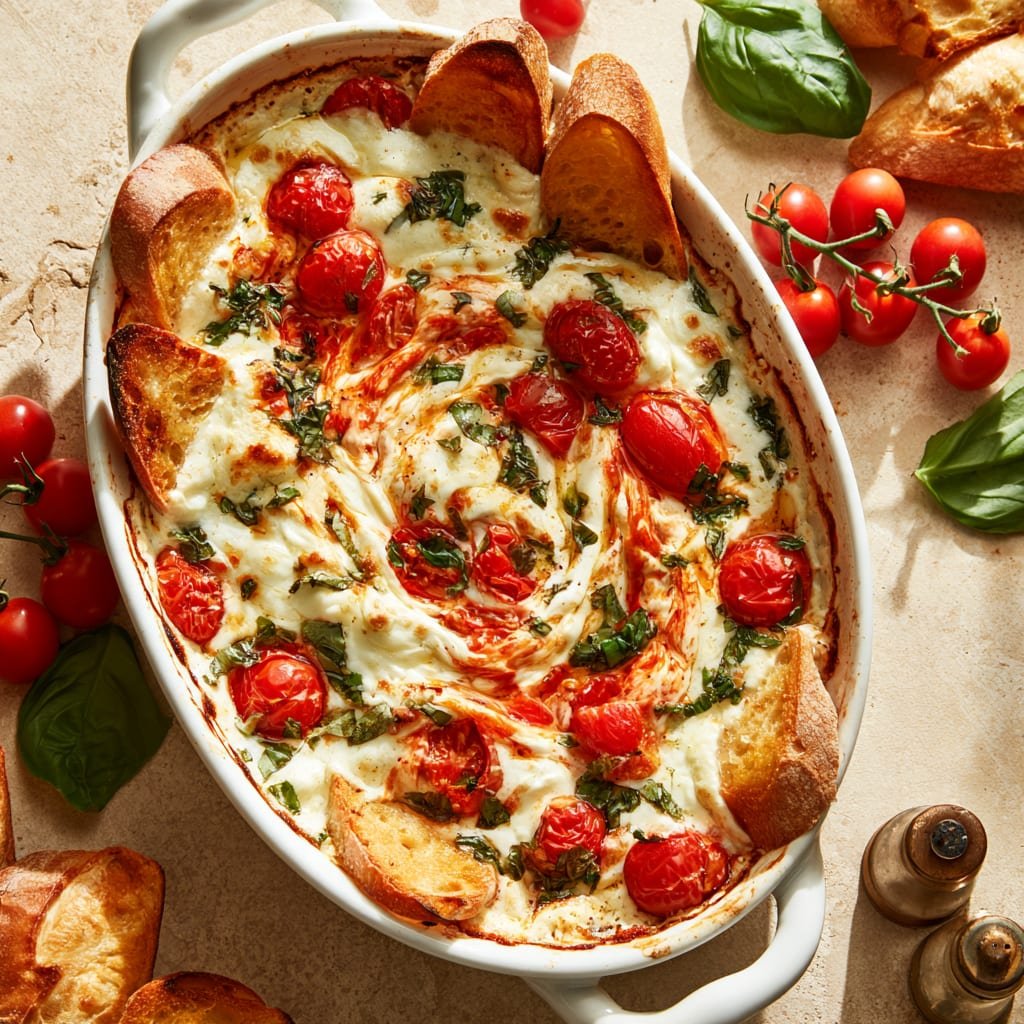 Caprese Dip: The New Year's Eve Appetizer Everyone Grabs First