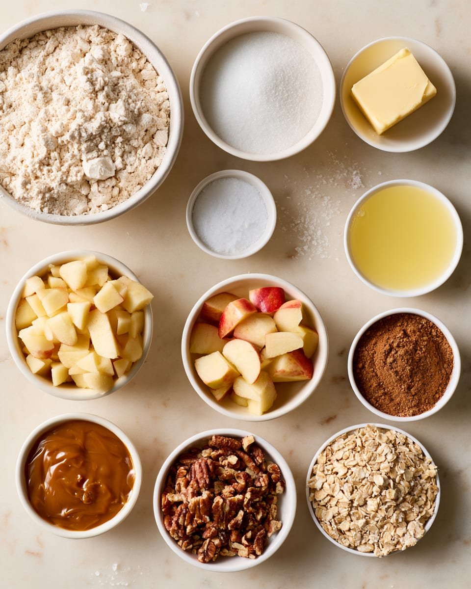 Ingredients for Caramel Apple Bar Bites for Your Fall Dessert Table