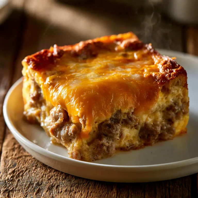 Cheesy Sausage Breakfast Casserole | Easy Egg Bake for Busy Mornings