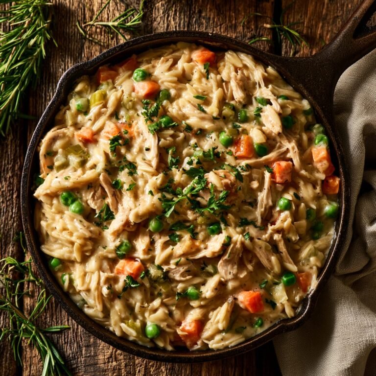 Chicken Pot Pie Orzo: The Easy Fall Dinner Everyone Craves