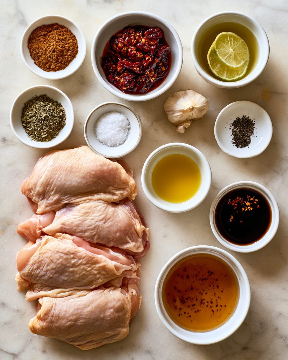 Ingredients for Copycat Chipotle Chicken Bowl with Smoky Marinade