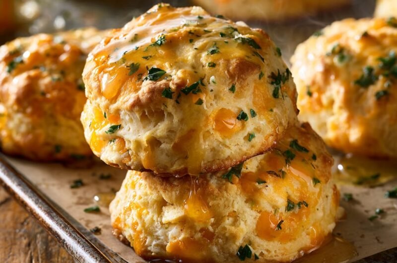 Copycat Red Lobster Biscuits with Garlic Butter Brush