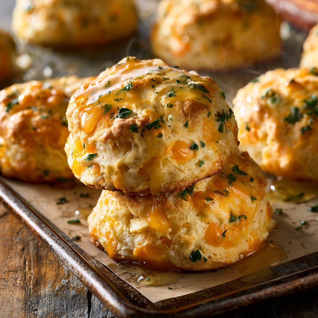 Copycat Red Lobster Biscuits with Garlic Butter Brush