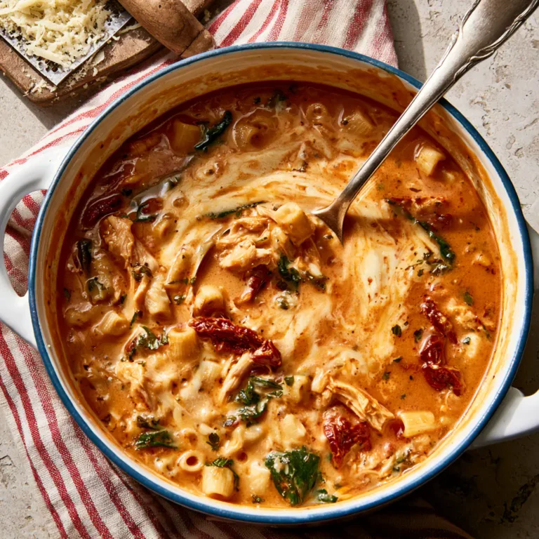 Creamy Tuscan Chicken Soup | Cozy Weeknight Dinner