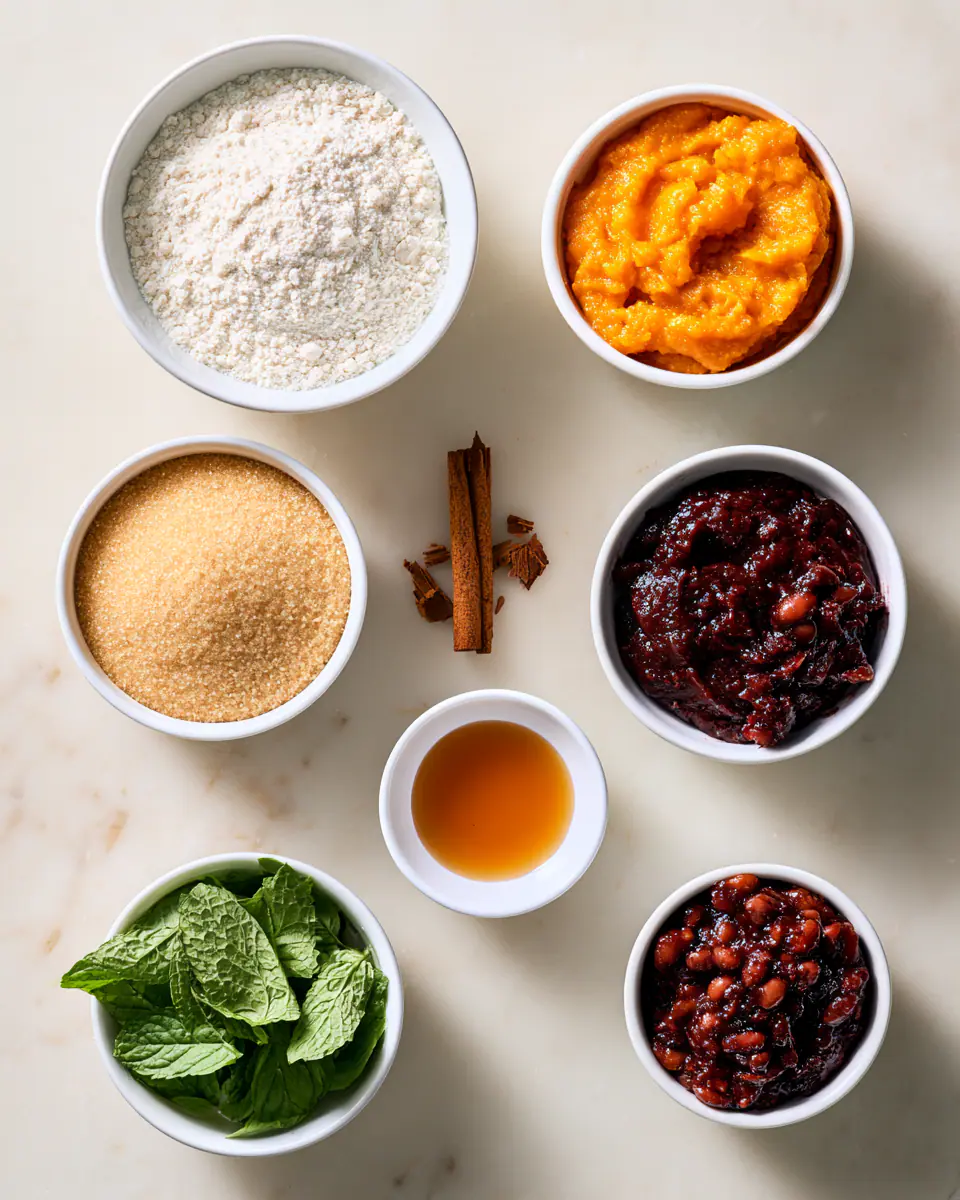 Ingredients for Cute Pumpkin Dumplings | Easy Fall Appetizer