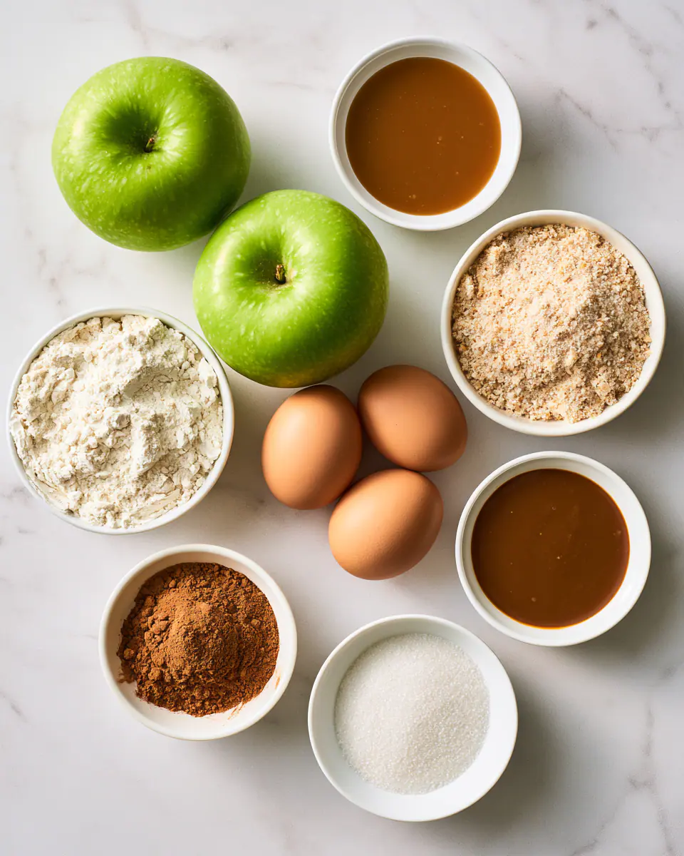 Ingredients for Easy Air Fryer Apple Fries Snack | Quick Fall Treat