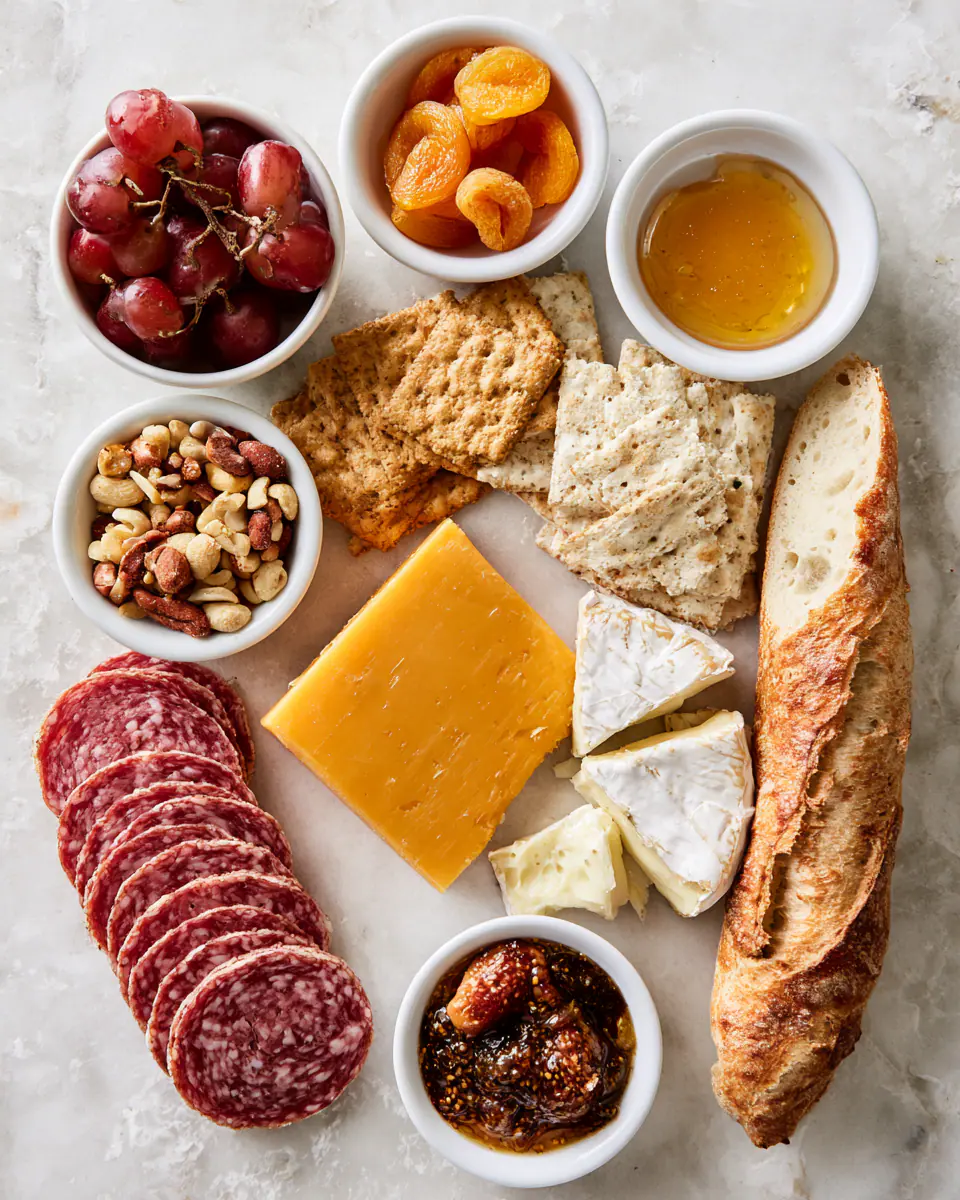 Ingredients for Easy Charcuterie Board | Crowd-Pleasing Party Appetizer