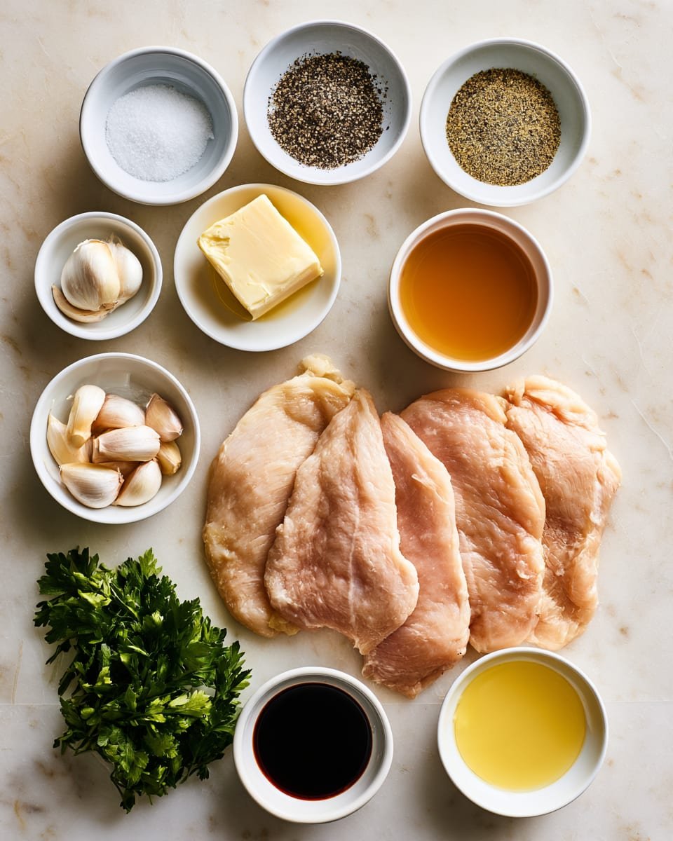 Ingredients for Easy Garlic Butter Chicken Skillet | Quick Weeknight Dinner