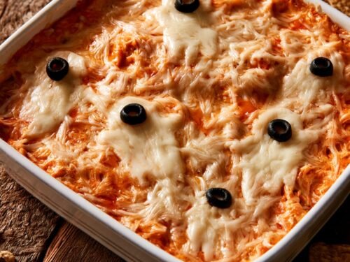 Easy Halloween Buffalo Chicken Dip | Spooky Party Appetizer