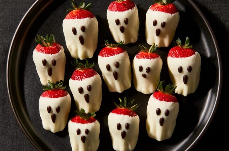 Easy Halloween Ghost Strawberries | Fun Party Snack