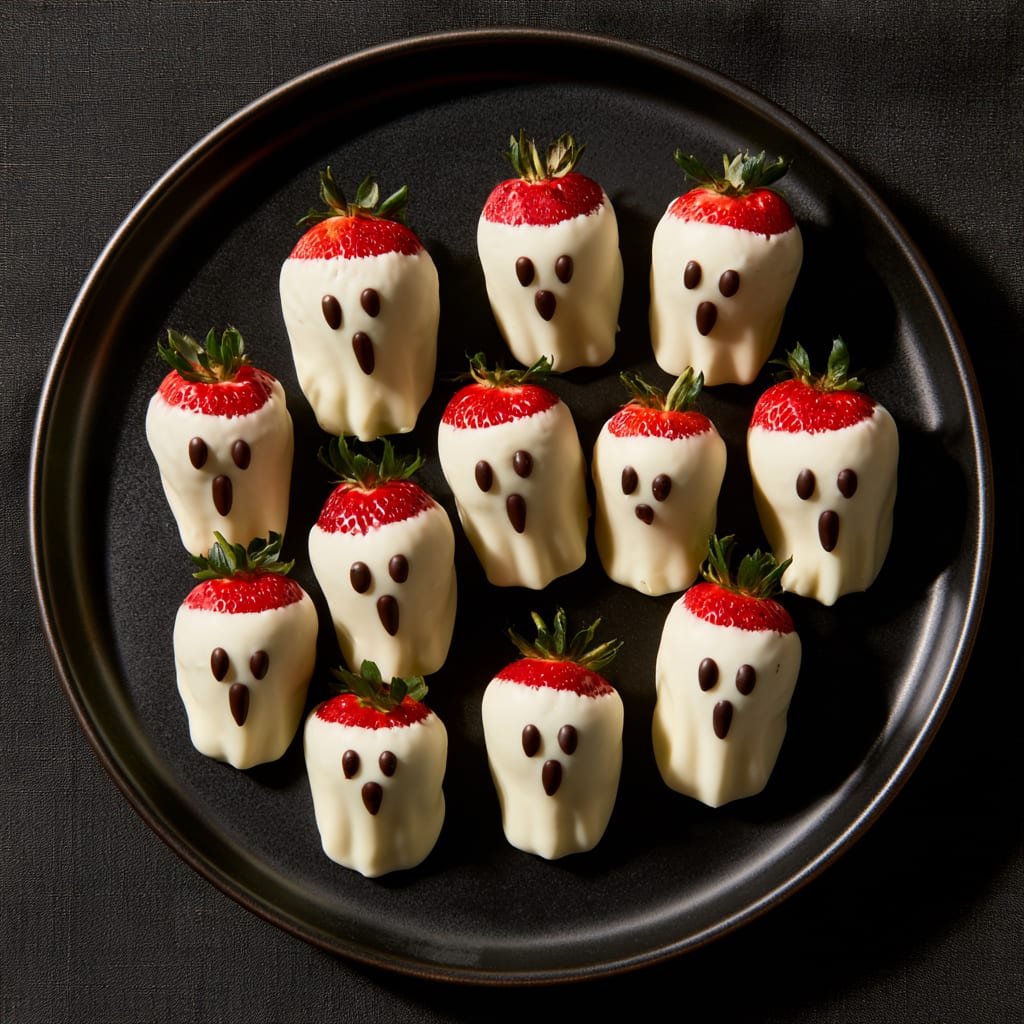 Easy Halloween Ghost Strawberries | Fun Party Snack
