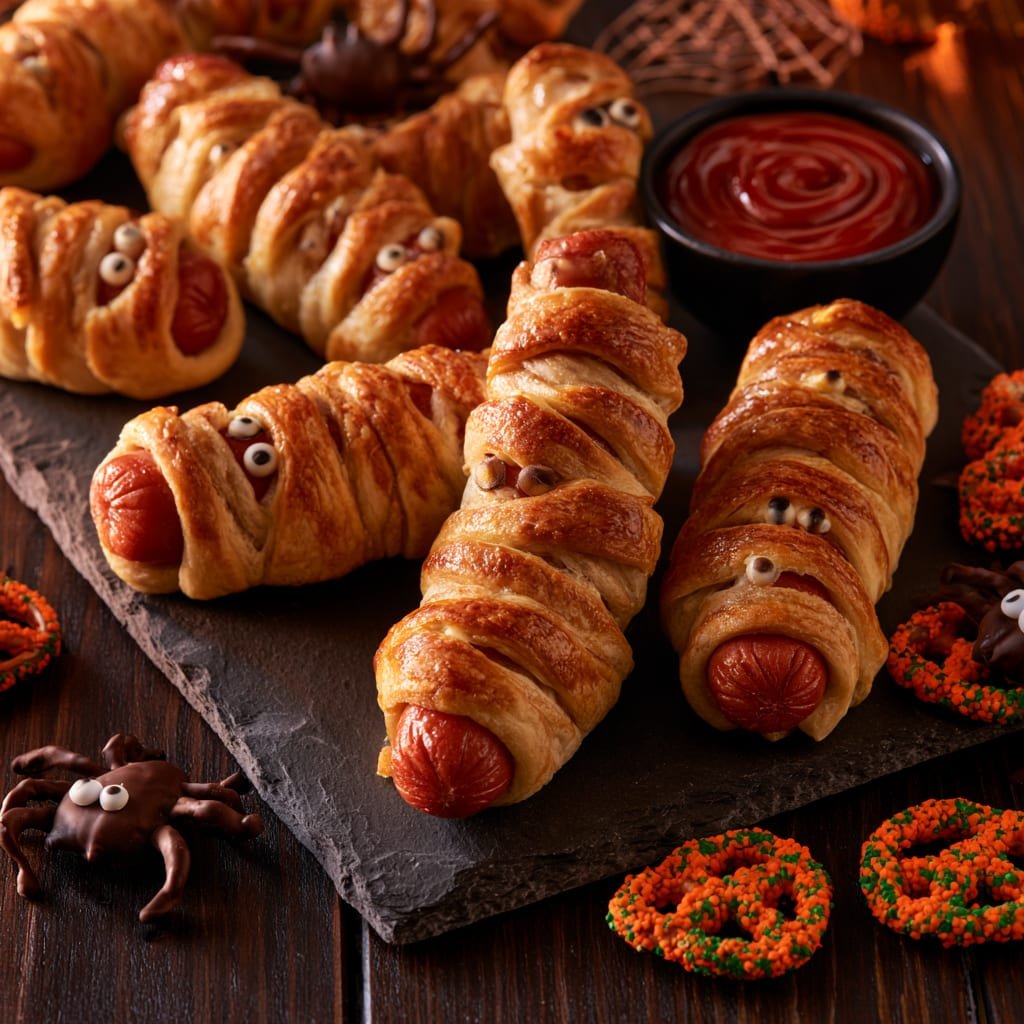 Easy Halloween Mummy Hot Dogs | Spooky Party Snacks