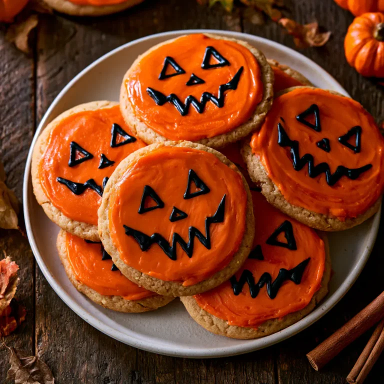 Easy Joker Pumpkin Cookies | Halloween Treat Idea