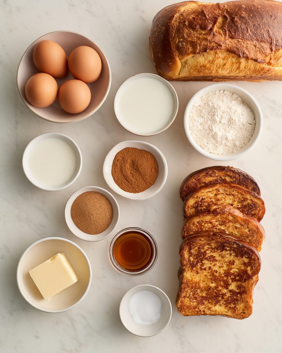 Ingredients for Hoco Brunch French Toast Bake for a Pre-Game Morning