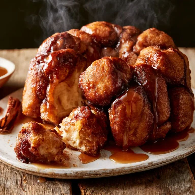 Homemade Monkey Bread with Gooey Cinnamon Sugar Pull-Apart Bites
