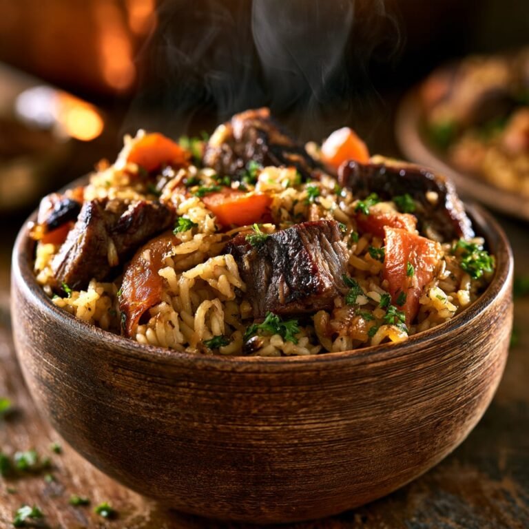 One Pot Beef and Rice Pilaf Everyone Asks For