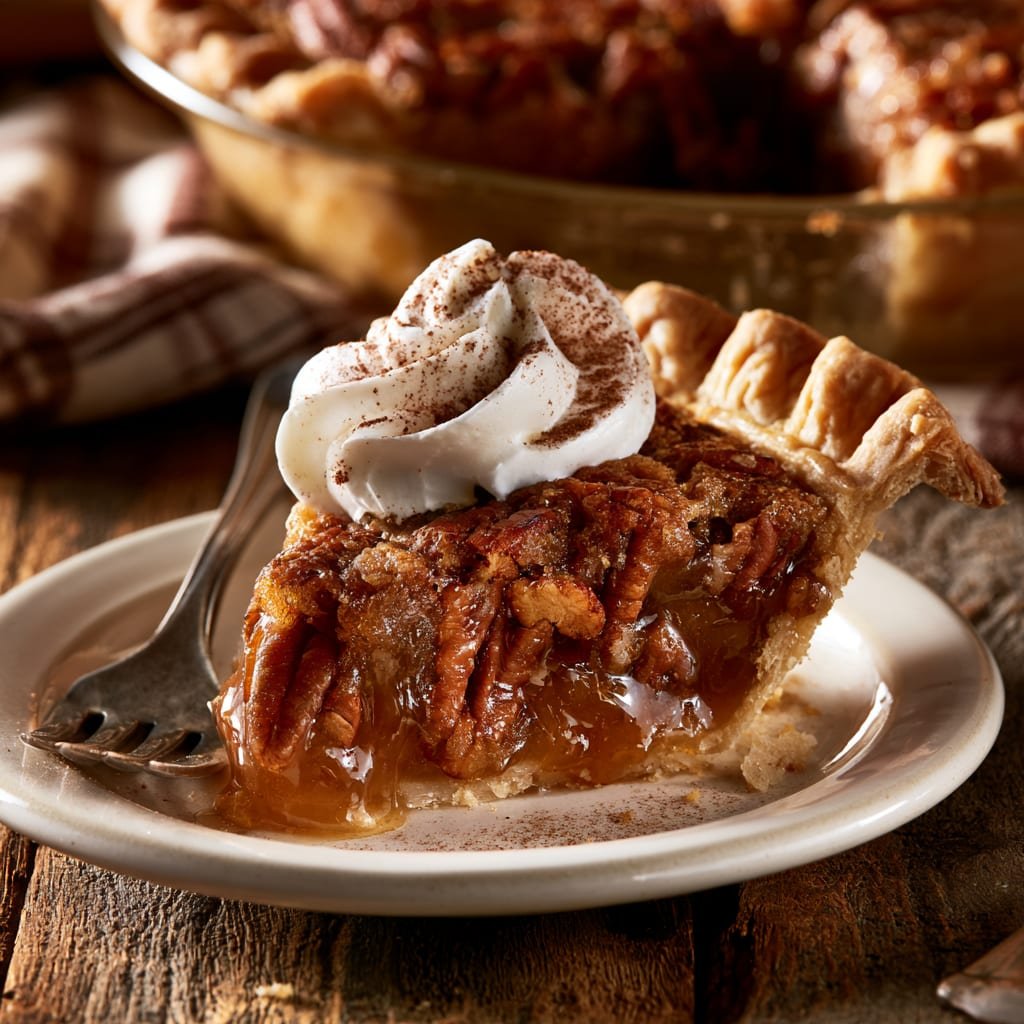 Pecan Pie with a Buttery Flaky Crust