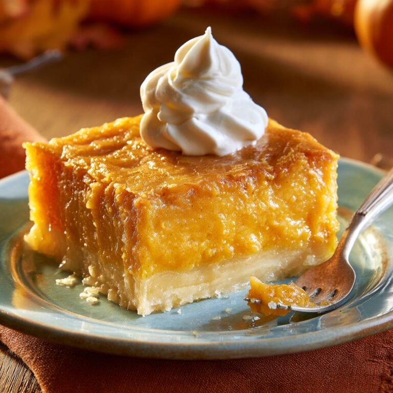 Pumpkin Gooey Butter Cake with a Rich Cream Cheese Layer
