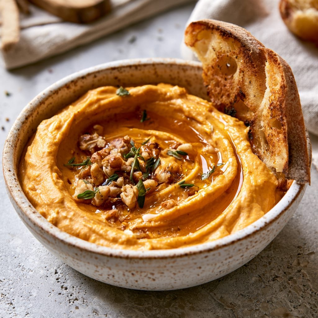 Pumpkin Whipped Feta Dip: Easy Fall Appetizer with Just 5 Ingredients