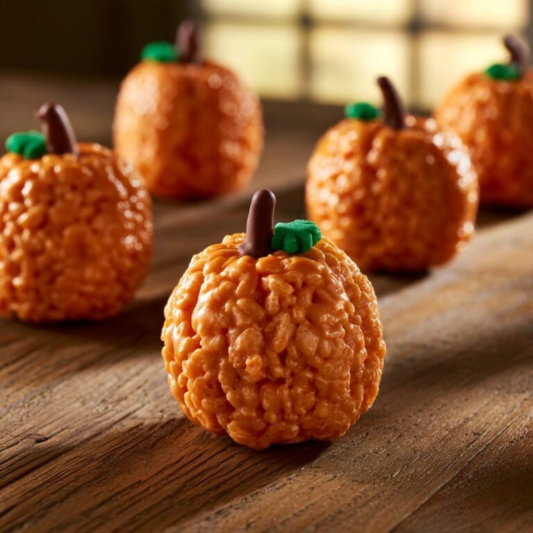 Rice Krispie Treat Pumpkins: Easy Halloween Snack for Kids