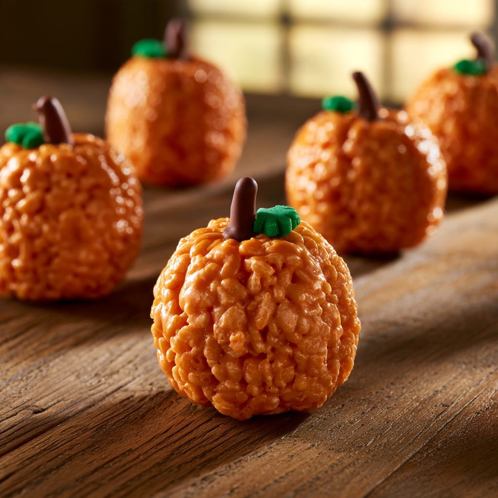 Rice Krispie Treat Pumpkins: Easy Halloween Snack for Kids
